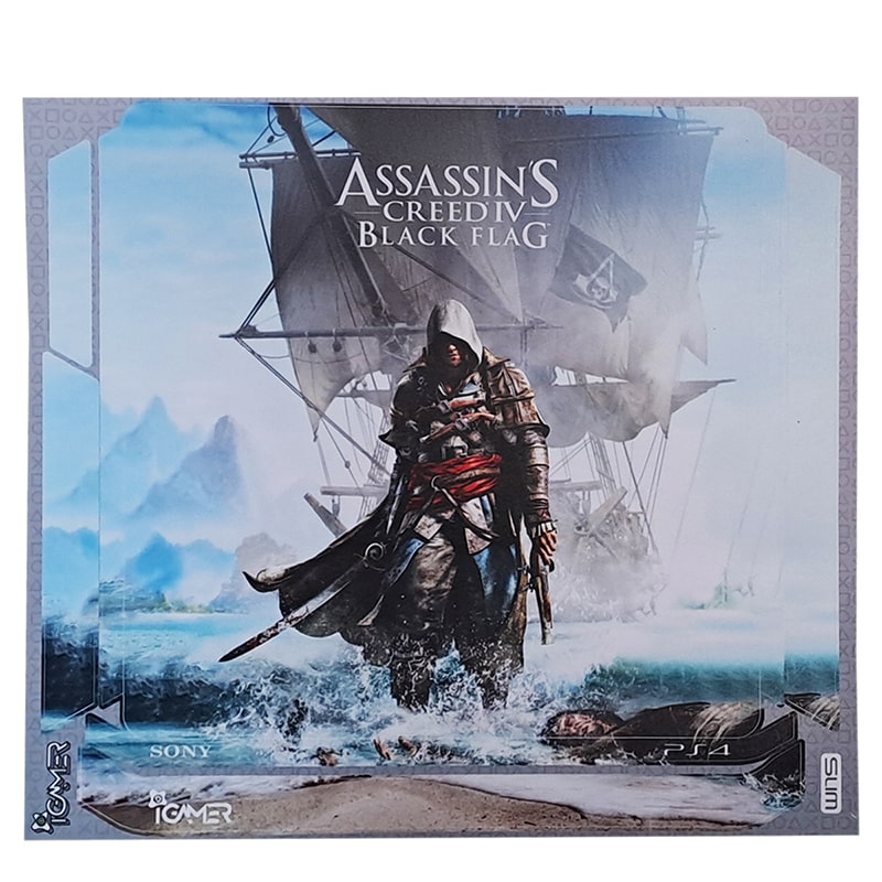 برچسب کنسول PS4 طرح Assassins Creed IV