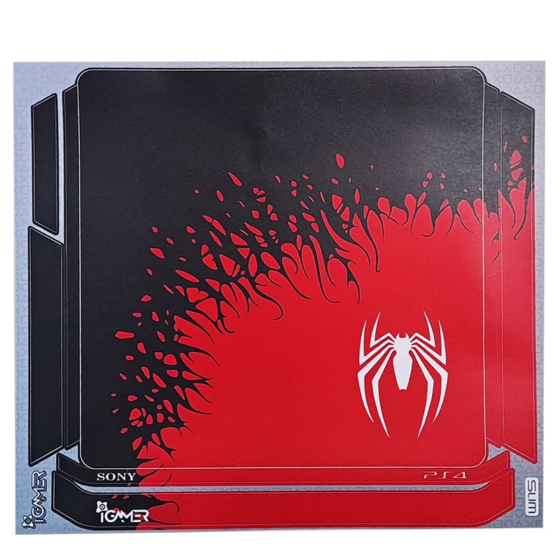 برچسب کنسول PS4 طرح عنکبوت SPIDER