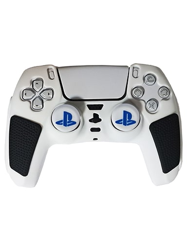 روکش دسته PS5 مدل ضد لغزش سفید-مشکی