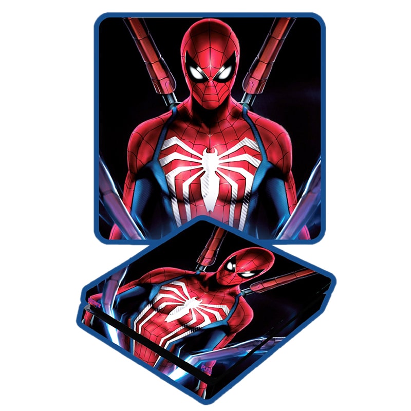 برچسب بدنه کنسول PS4 طرح مرد عنکبوتی spider man
