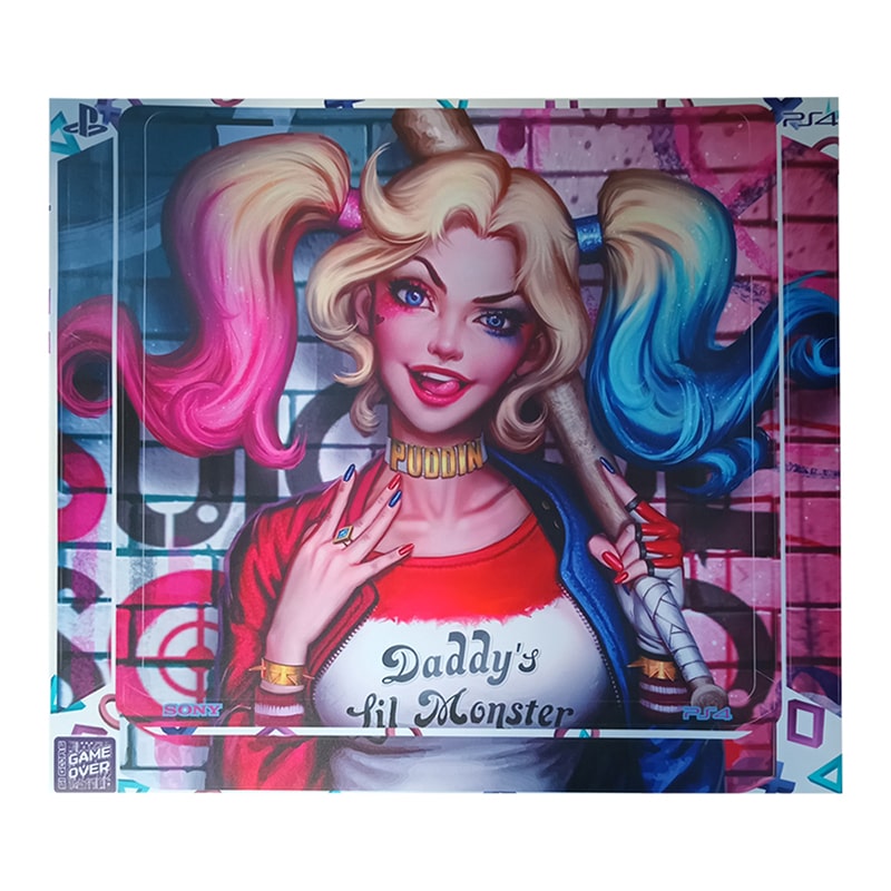 برچسب کنسول PS4 طرح Harley Quinn