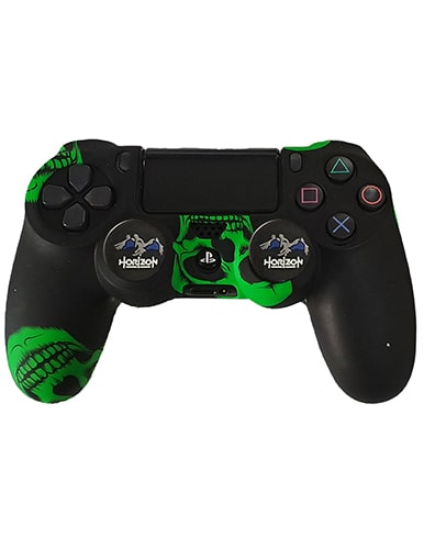 روکش دسته PS4 طرح Green skull