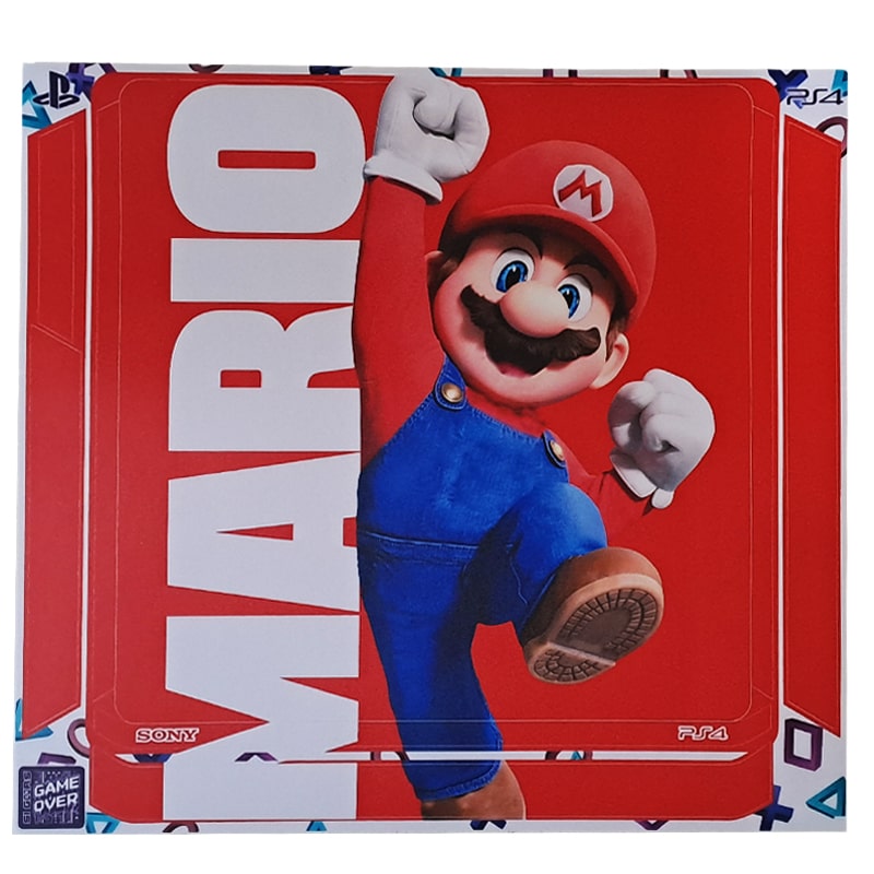 برچسب بدنه کنسول PS4 طرح ماریو mario