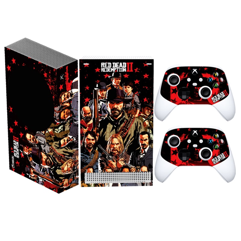 برچسب کنسول Xbox series s طرح red dead A