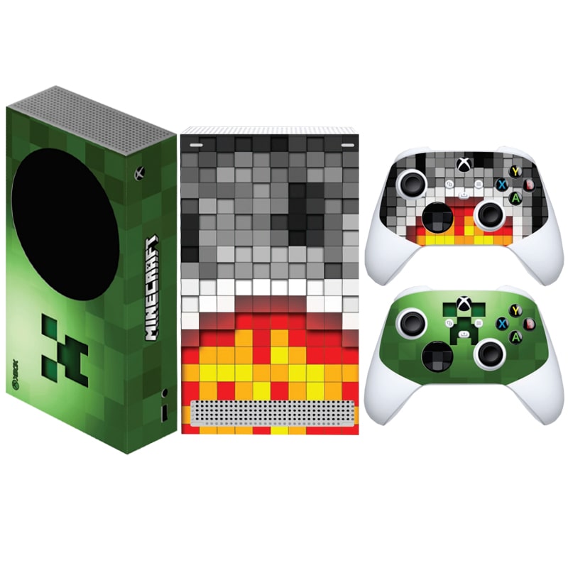 برچسب کنسول Xbox series s طرح ماینکرافت MINECRAFT