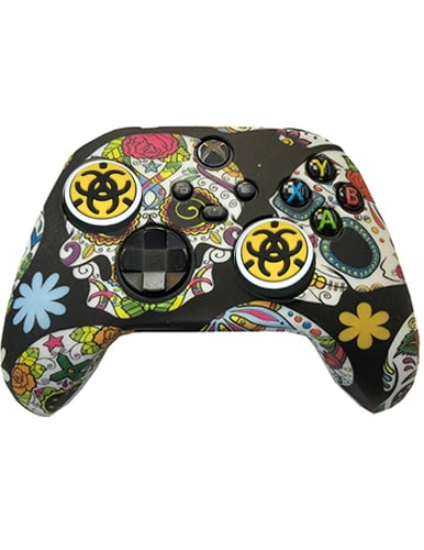 محافظ دسته Xbox Series X/S جمجمه و گل skull