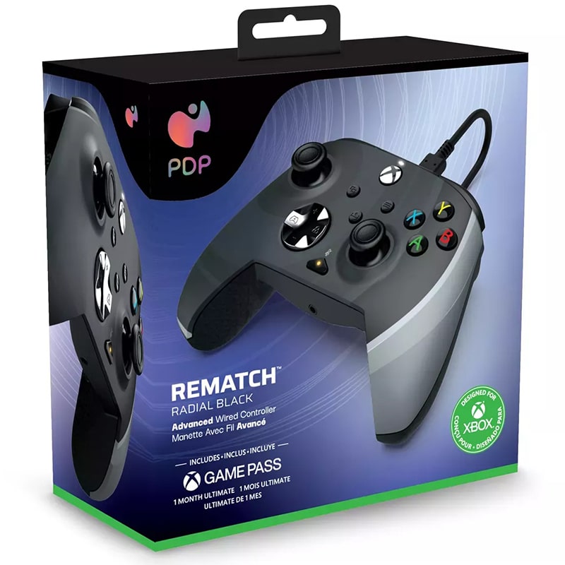 کنترلر ایکس باکس PDP مشکی مدل REMATCH