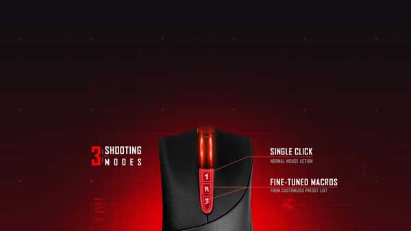 امکانات موس گیمینگ A4TECH Bloody V3M Gaming Mouse