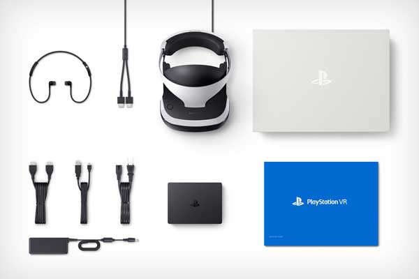 محتویات جعبه هدست واقعیت مجازی سونی مدل PlayStation VR