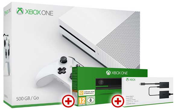 کنسول ایکس باکس وان اس 1 ترابایت باندل کینکت Xbox One S 1TB + KINECT + KINECT ADAPTER