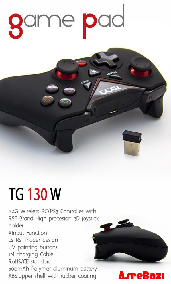 دسته بازی وایرلس Tsco TG 130W - Image 4