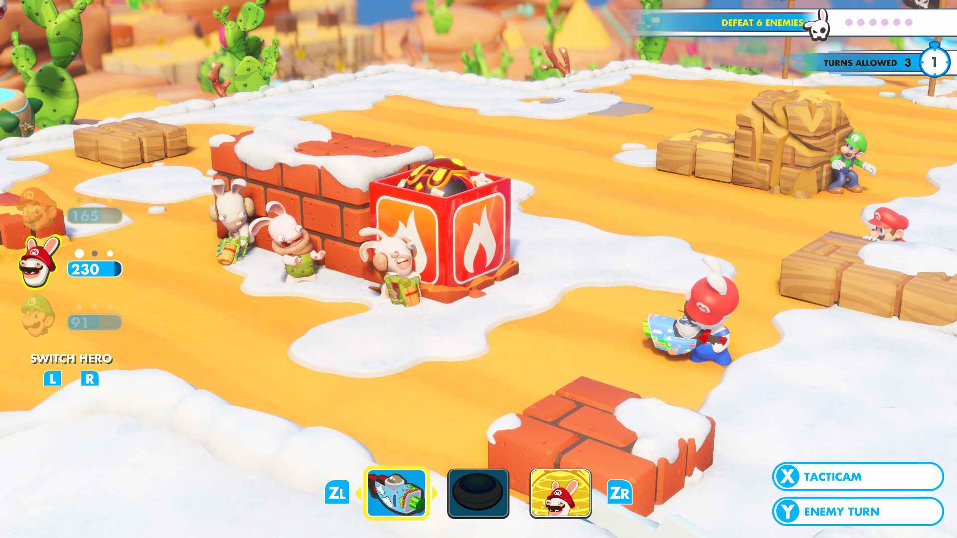 Mario Rabbids Kingdom Battle Nintendo Game
