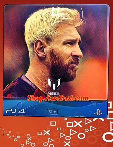 برچسب بدنه و دسته Lionel Messi I Gamer Play Station 4 Slim Cover