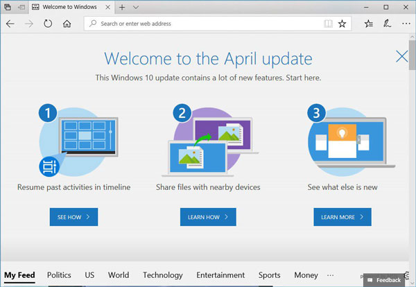 امکانات ویندوز ۱۰ نسخه جدید Windows 10 Spring Update UEFI