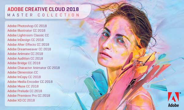 مجموعه نرم افزار Adobe Creative Cloud CC 2018