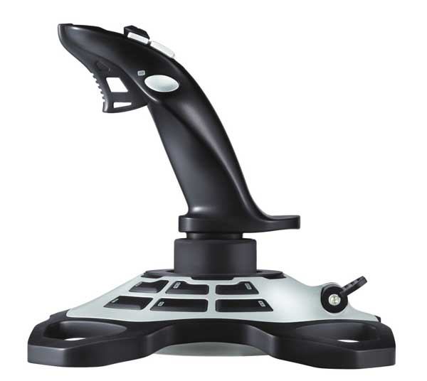 طراحی و ارگونومی جوی استیک خلبانی logitech extreme 3d pro