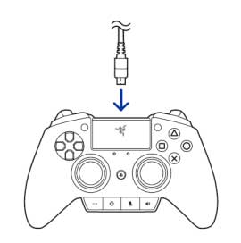مرحله اول نحوه اتصال و راه اندازی دسته بازی Razer Raiju PS4