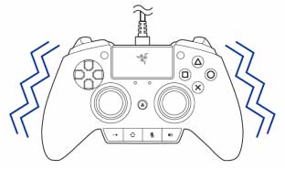 تنظیم دکمه‌های شانه‌ای و ماشه‌ای مرحله چهارم دسته بازی Razer Raiju PS4
