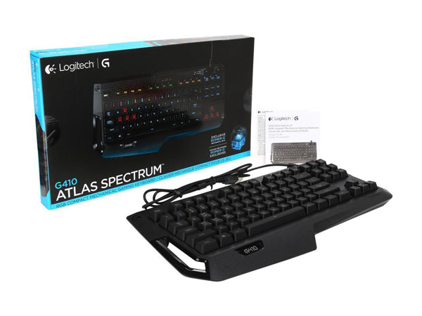 محتویات بسته بندی کیبورد گیمینگ Logitech G410 Atlas Spectrum