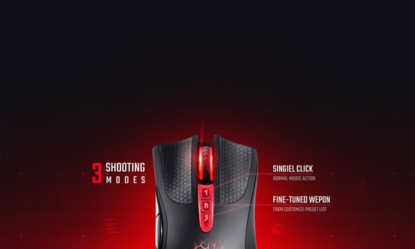 امکانات موس گیمینگ A4Tech Bloody A90 Gaming Mouse