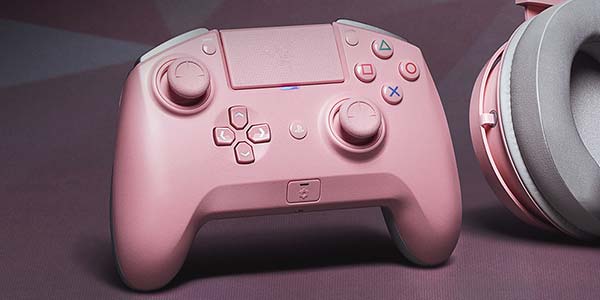 کنترلر ریزر Raiju Tournament Edition طرح Quartz Pink