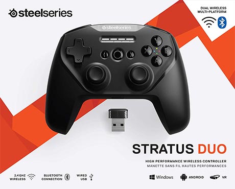 دسته بازی بی سیم SteelSeries Stratus Duo