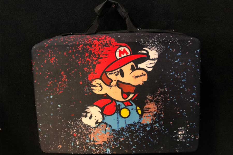 کیف حمل کنسول PS5 طرح ماریو مشکی