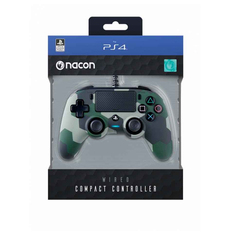 کنترلر نیکون NACON Wired Compact Controller برای PS4 – رنگ Camogreen