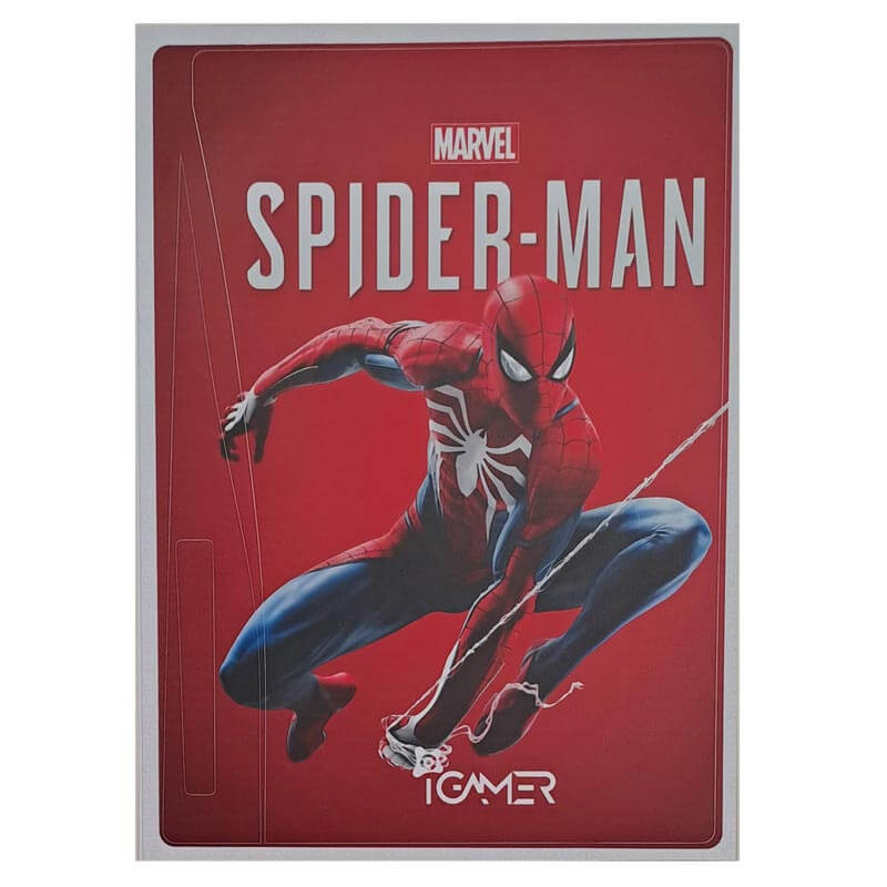 برچسب کنسول PS5 طرح مرد عنکبوتی