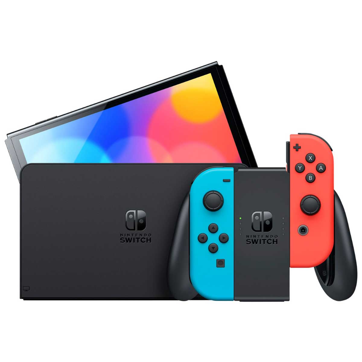 کنسول بازی نینتدو سوییچ مدل Nintendo Switch OLED Neon Red & Blue