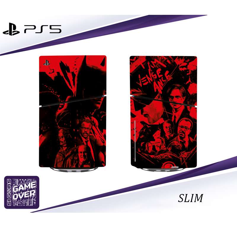 برچسب کنسول PS5 SLIM طرح BATMAN