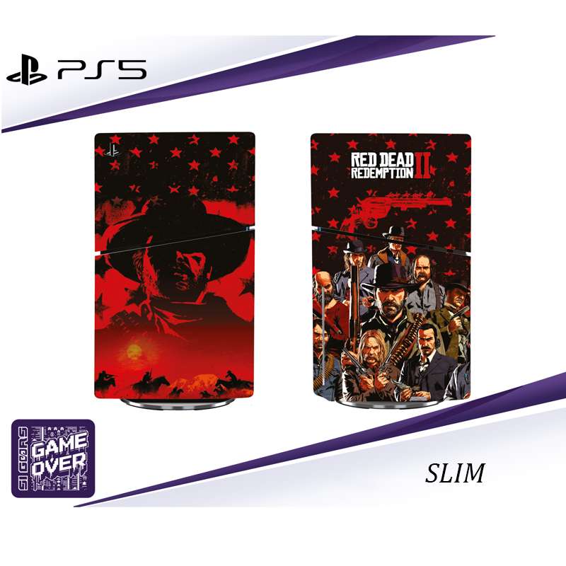 برچسب کنسول PS5 SLIM طرح RED DEAD