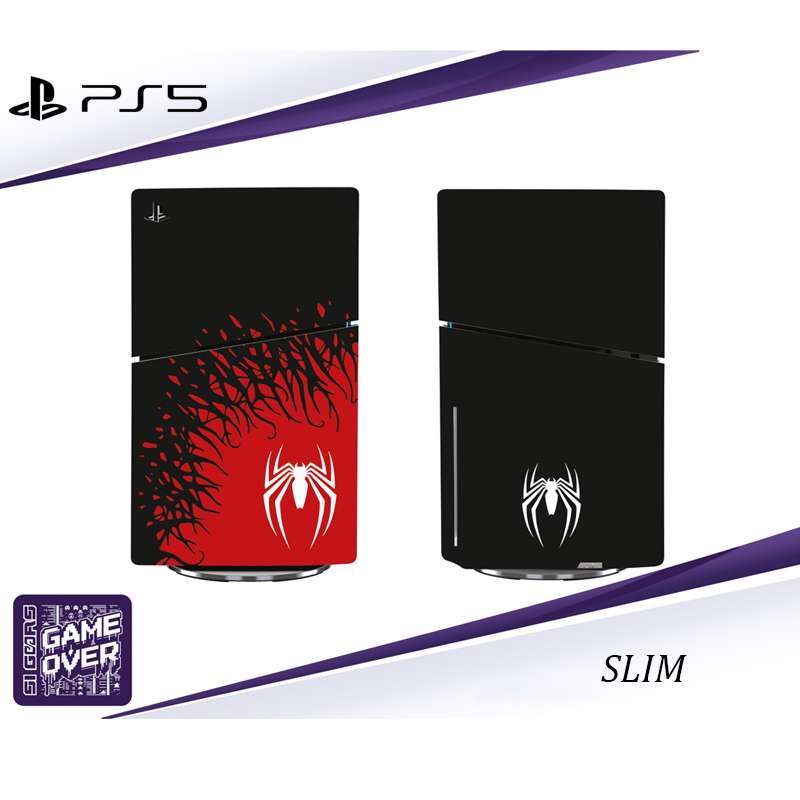 برچسب کنسول PS5 SLIM طرح SPIDER