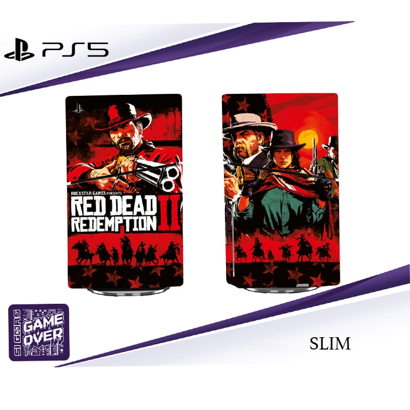 برچسب کنسول PS5 SLIM طرح RED DEAD