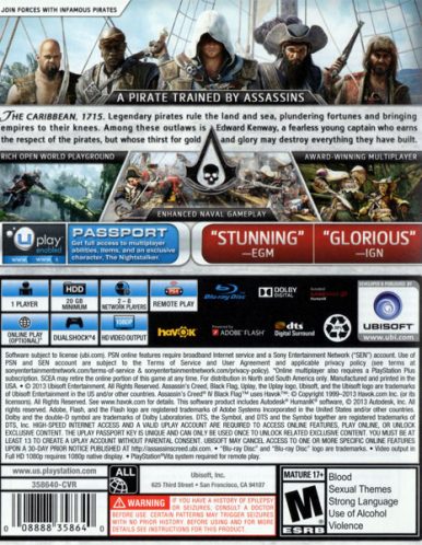 بازی پلی استیشن 4 Assassins Creed IV Black Flag